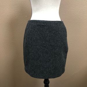 Banana republic Factory black gray mini skirt Sz 6